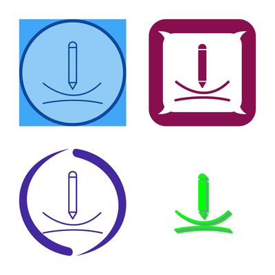 Draw Curve Vector Icon