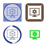 Computer Settings Vector Icon