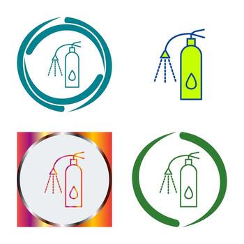 Unique Using Extinguisher Vector Icon