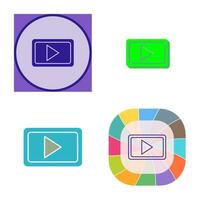 Unique Video Communication Vector Icon