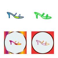icono de vector de sandalias con estilo