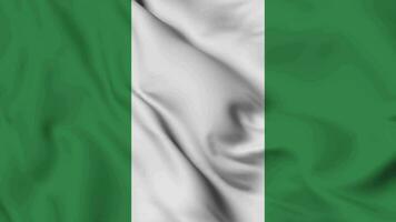 Nigeria flag animation for background in 4k. Happy independence day Nigeria national flag waving. Patriotism symbol. Flag motion graphics. Flag moving video