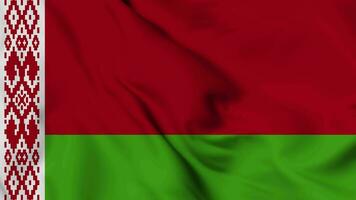 Weißrussland Flagge Animation zum Hintergrund im 4k. glücklich Unabhängigkeit Tag National Flagge winken. Patriotismus Symbol. Flagge Bewegung Grafik. Flagge ziehen um video