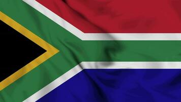 Sud Afrique drapeau animation pour Contexte dans 4k. content indépendance journée Sud Afrique nationale drapeau agitant. patriotisme symbole. drapeau mouvement graphique. drapeau en mouvement video