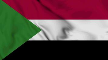 Sudan Flagge Animation zum Hintergrund im 4k. glücklich Unabhängigkeit Tag Sudan National Flagge winken. Patriotismus Symbol. Flagge Bewegung Grafik. Flagge ziehen um video