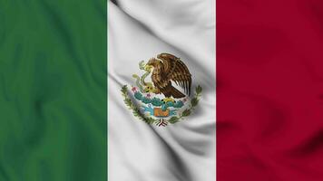 Mexico flag animation for background in 4k. Happy independence day Mexico national flag waving. Patriotism symbol. Flag motion graphics. Flag moving video