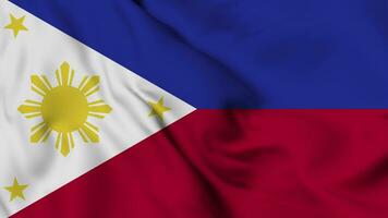Philippinen Flagge Animation zum Hintergrund im 4k. glücklich Unabhängigkeit Tag Philippinen National Flagge winken. Patriotismus Symbol. Flagge Bewegung Grafik. Flagge ziehen um video