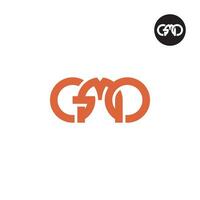 Letter GMO Monogram Logo Design vector