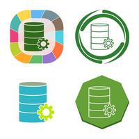 Unique Database Management Vector Icon