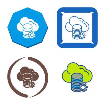 Cloud Data Vector Icon