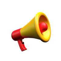 Megaphone Speaker Sound AI Generative png