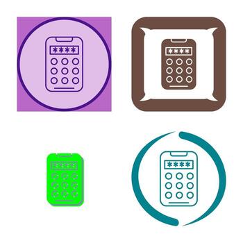 icono de vector de código pin