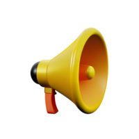 Megaphone Speaker Sound AI Generative png