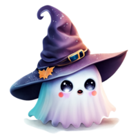 Ghost Cute Witch AI Generative png