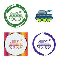 icono de vector de tanque de infantería