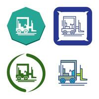 Forklift Vector Icon