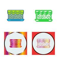 Unique Cream Cake Vector Icon