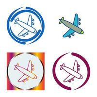 Landing Airplane Vector Icon