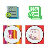 icono de vector de ssl