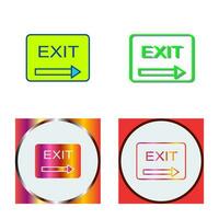 Unique Exit Vector Icon