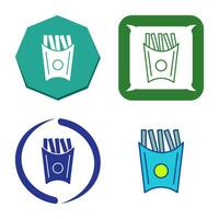 Unique French Fries Vector Icon