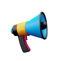 Megaphone Speaker Sound AI Generative png