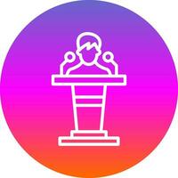 Podium Vector Icon Design