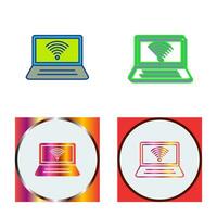 Connected Laptop Vector Icon