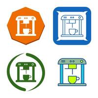 Unique Coffee Machine Vector Icon