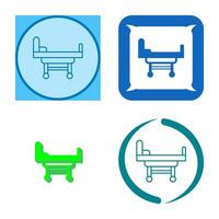 Hospital Bed Vector Icon