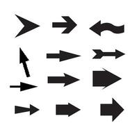 Set of black vector arrows. Arrow icon. Arrow vector icon. Arrow. Arrows vector collection