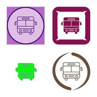 icono de vector de bus