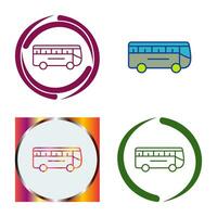 icono de vector de bus