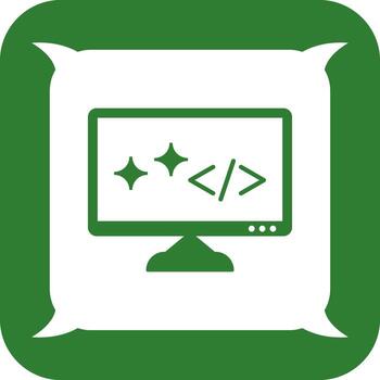 icono de vector de código limpio único