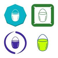 Unique Water Bucket Vector Icon