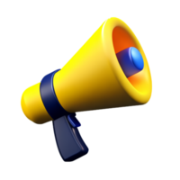 Megaphone Speaker Sound AI Generative png