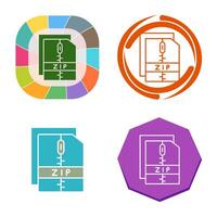 Zip File Vector Icon