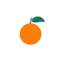 diseño de vector de icono de fruta naranja