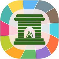 Fireplace Vector Icon