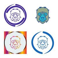 Gorilla Vector Icon