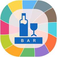 Unique Bar Sign Vector Icon