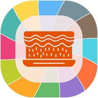 Unique Cream Cake Vector Icon