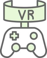 Vr Game Vector Icon Design