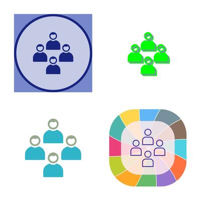 Network Group Vector Icon