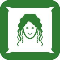 Hair Curly Vector Icon