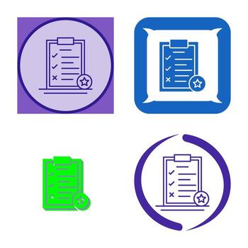 Task List Vector Icon
