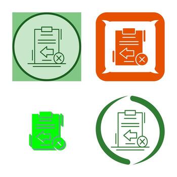 Return Failed Vector Icon