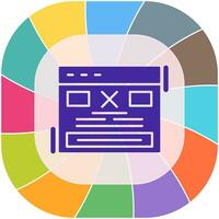 icono de vector de error