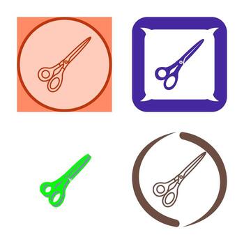 icono de vector de tijeras