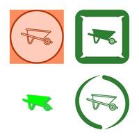 Wheelbarrow Vector Icon